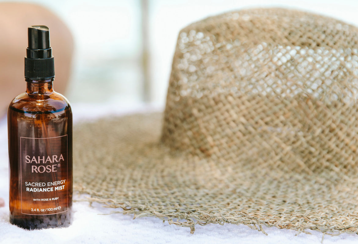 sahara rose skincare by the pool